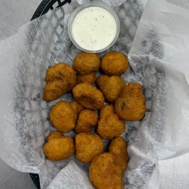 Battered Mushrooms.